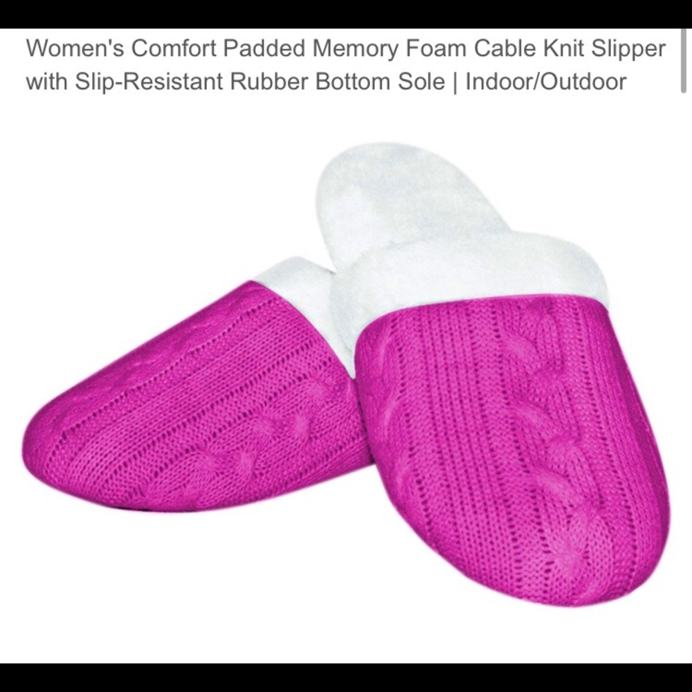 Memory foam slippers
